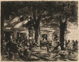 A Tavern Garden in Rosenheim