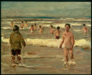 Boys Bathing in the Sea