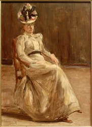 Portrait of a Seated Lady in Full Figure
