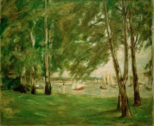Birches on the Shore of Wannsee Facing East