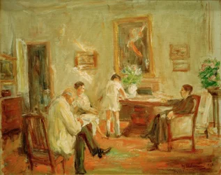 The Artist Sketching with His Family