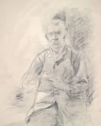 Fritz von Uhde / Lithograph by Liebermann