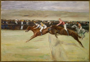 Horse Racing in the Cascine, Near Florence, Italy