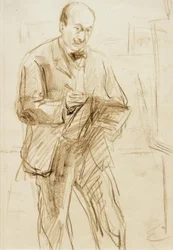 Max Liebermann / Self-Portrait, Drawing