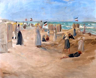 On the Beach at Noordwijk, 1908