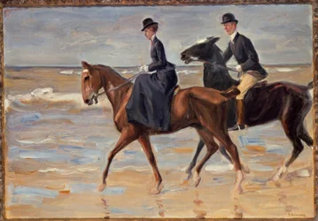 Rider and Rideress on the Beach