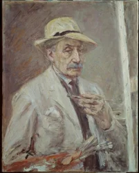 Self-Portrait with Painting Smock and Hat