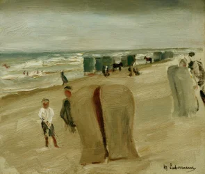 Beach with Beach Chairs