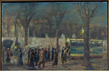 Street Scene at Brandenburg Gate (Evening at Brandenburg...)
