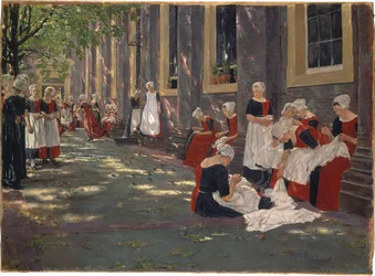 The Courtyard of the Orphanage in Amsterdam: Free Period in the Amsterdam Orphanage