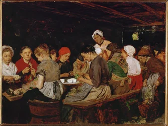 Women in a Canning Factory