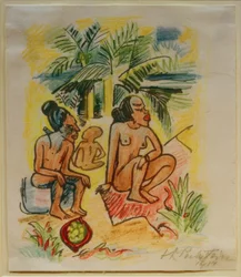 Travel Pictures Italy - South Seas (Three Seated Women)