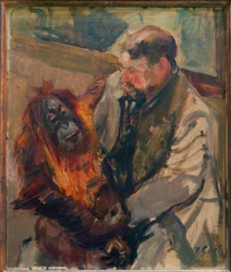Sketch Orangutan I – Keeper with Sailor