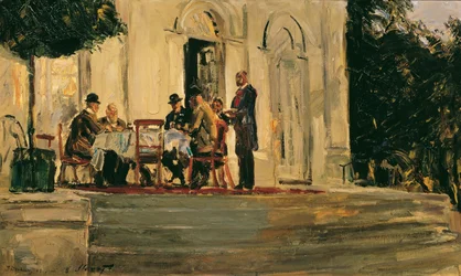Supper on the Terrace of the Badenburg in the Nymphenburg Palace Park