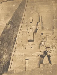 Eastern Colossus of the Speos of Phre, at Abu Simbel, Portrait of Ramses the Great