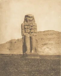 Colosse Restored by Amenophis III, at Thebes Statue Vocale or Colossus of Memnon