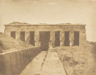 Façade of the Temple of Hathor at Dendera