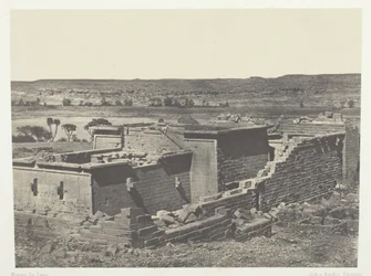 Kalabscheh, General View of the Temple of Kalabscheh Talmis, Nubia, 1849-51, printed 1852