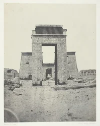 Karnak, Propylone du Temple de Khons, Thèbes, 1849-51, printed 1852