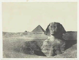 The Sphinx Seen from the Front, Middle Egypt, 1849-51, printed 1852