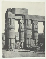 Louqsor, Groupe de Colonnes dans le Palais, Thèbes, 1849-51, printed 1852