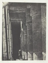 Medinet-Habou, Galerie du Palais de Ramses-Miamun, Thebes, 1849-1851, printed 1852