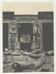 Médinet-Habou, Eastern Part of the Peristyle of the Palace of Ramses-Méiamoun; Thebes
