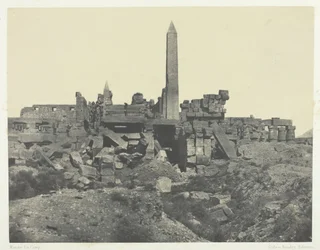 Palais de Karnak, Sanctuaire de Granit et Salle Hypostyle, Thebes, 1849-51, printed 1852