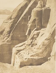 Profile of the Eastern Colossus of the Speos of Phre, at Abousembil Portrait of Ramses
