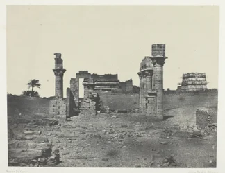 Temple of Hermontis, Upper Egypt, plate 63 from the album "Egypt, Nubia, Palestine and Syria" (1852)