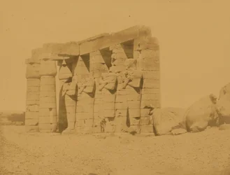 Thebes; Portico of the Rhameseum (Tomb of Osymandias), Gournah