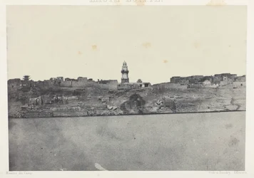 General View of Esneh, Upper Egypt, plate 64 from the album "Egypt, Nubia, Palestine and Syria" (1852)
