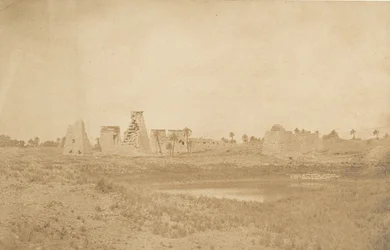 View of the Propylaea of the Palace of Karnak, taken from the Southeast