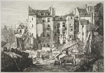 Demolition for the Opening of the Rue des Écoles