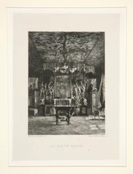 The Red Room, Plate 5 from the Suite Chez Victor Hugo