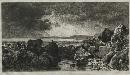 The Black Rocks Near Trouville