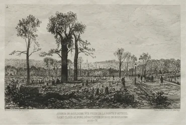 Artistic Souvenirs of the Siege of Paris: Avenue de Boulogne, View Taken from the Porte d