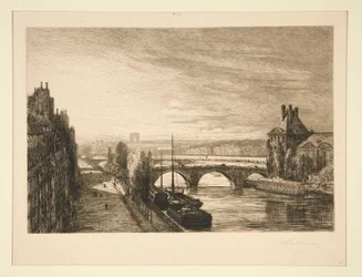 View of the Seine, Arc de Triomphe