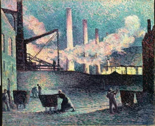 Factory Chimneys at Couillet