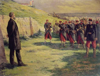 Firing squad about to shoot Eugene Varlin