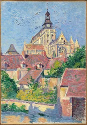 Gisors Cathedral, View from Fosse aux Tanneurs