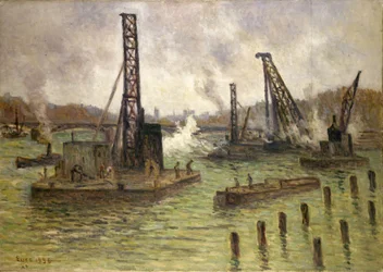 Work on the Seine, Pont des Saints-Pères