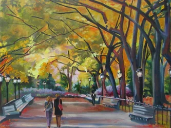 Autumn Park Walk
