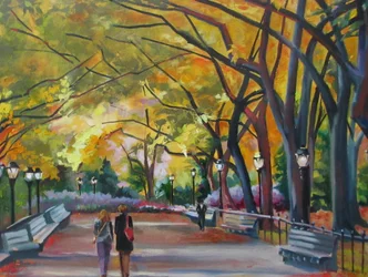 Colorful Autumn Path