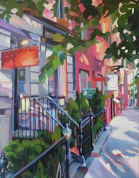 Colorful City Steps