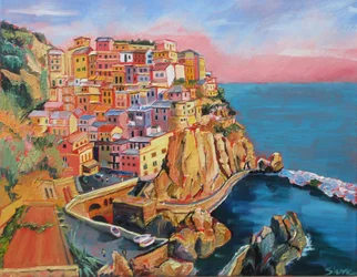 Colorful Italian Coastal Village