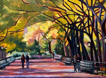 Golden Autumn Path
