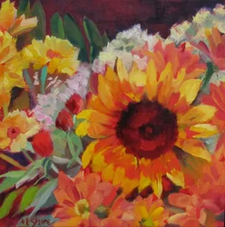 Golden Sunflower Bouquet