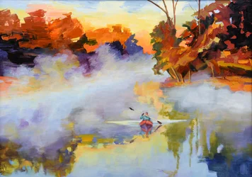 Misty Autumn Kayak
