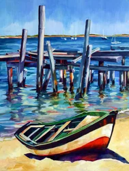 Old Pier Rowboat